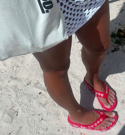 Red Hibiscus Platform (Smaller printing of hibiscus )