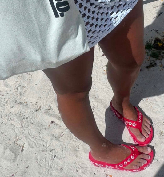 Red Hibiscus Platform (Smaller printing of hibiscus )