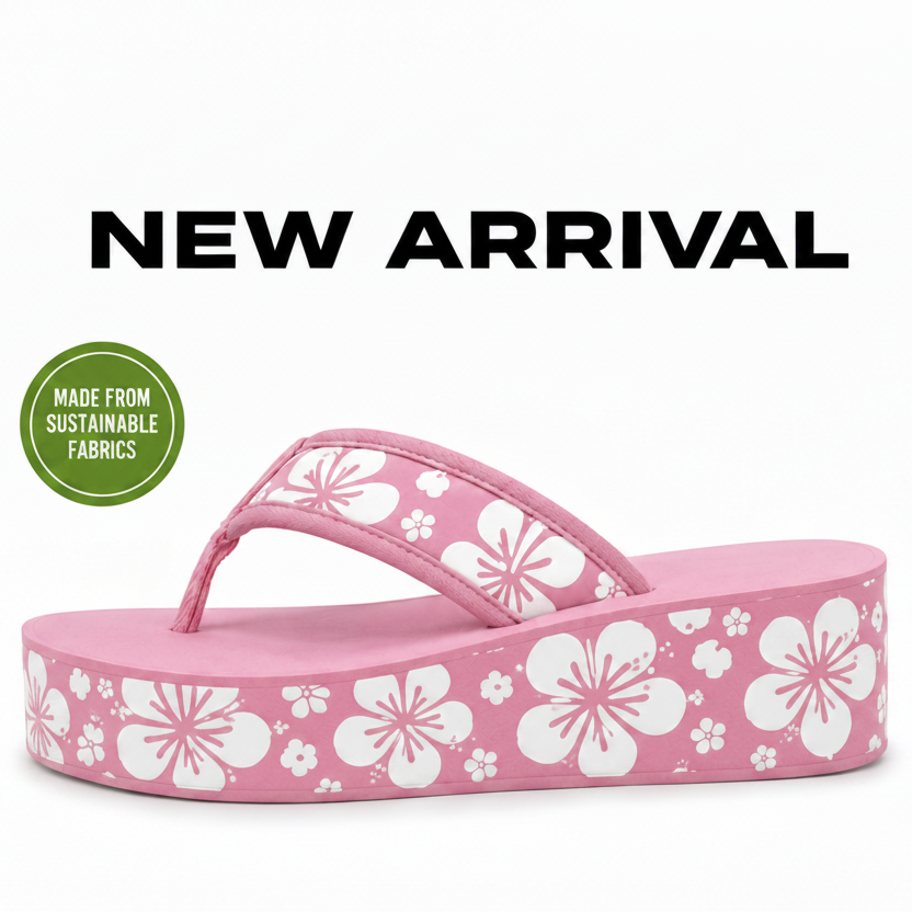 Pink Hibiscus Platform- In Stock- this week